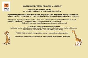 Materiální pomoc pro ZOO v Liberci 1