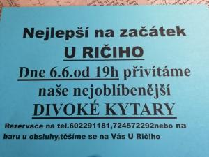 Restaurace U Ričiho Vás zve na Divoké Kytary 1